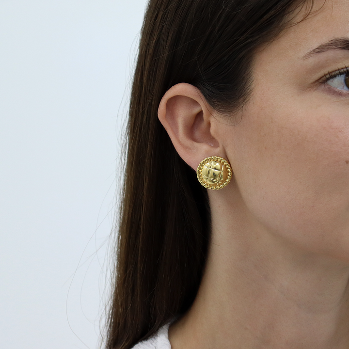 Tufted Texture Stud Earrings