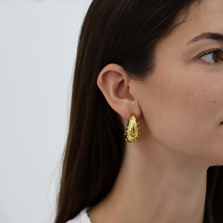 Ladybug Hoop Earrings