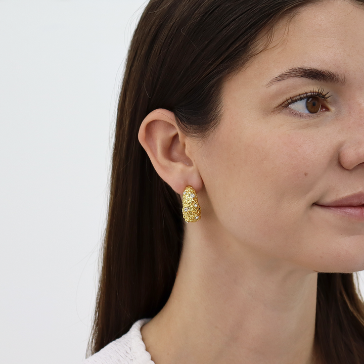 Crystal Nest Earrings