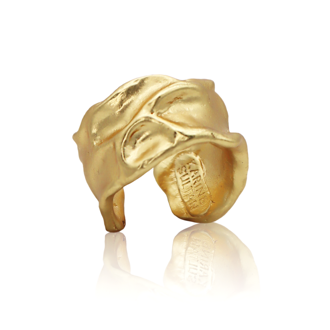 Crumpled Foil Ring - Karine Sultan