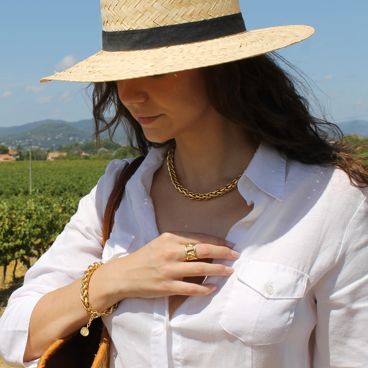 Braided Link Short Chain - Karine Sultan