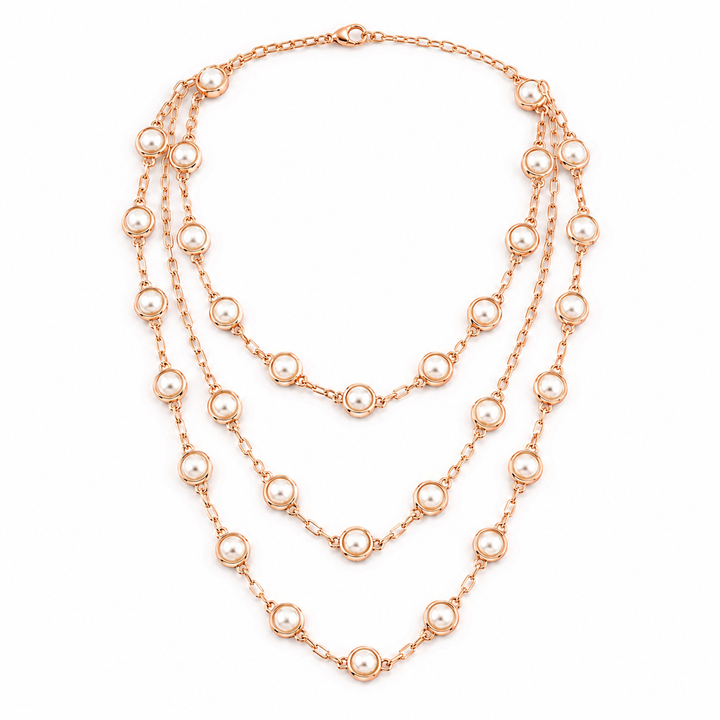 Luminous Pearl Layered Necklace