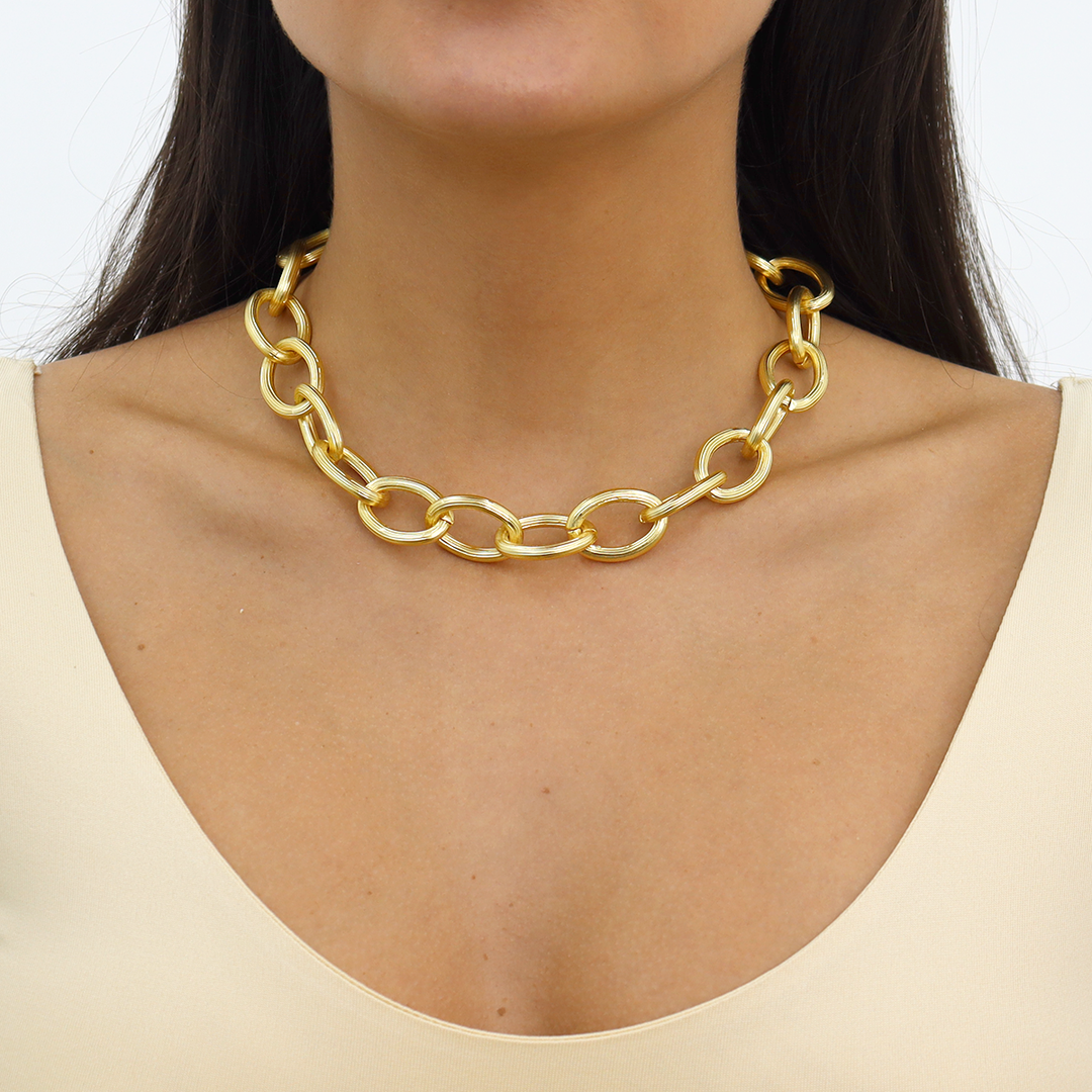 Edge Link Short Chain - Karine Sultan