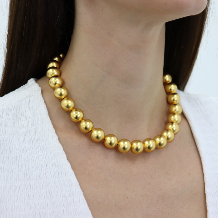 Golden Sphere Necklace
