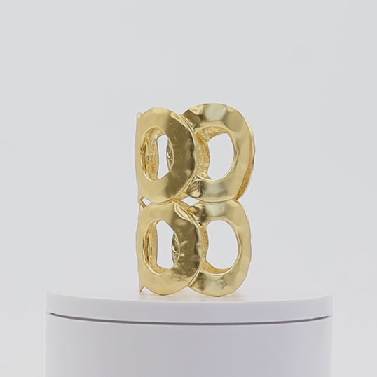 Intertwined Rings Cuff Bracelet