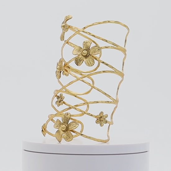Maxi Flower Cuff Bracelet