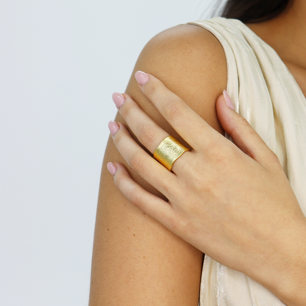 Polished Cigar Band Ring - Karine Sultan