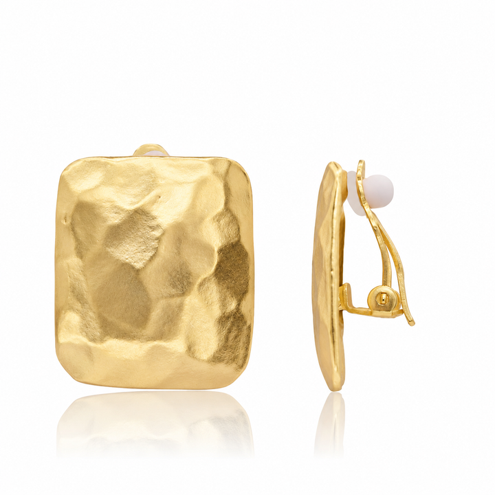 Square Clip-On Earrings