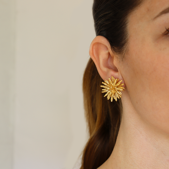 Starburst clip-on earrings - Karine Sultan