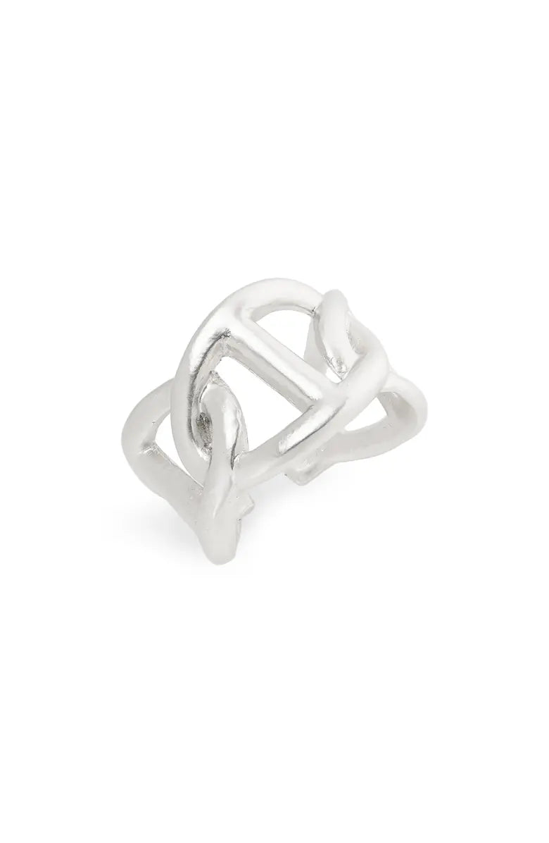 Oversized link stiff band ring - Karine Sultan