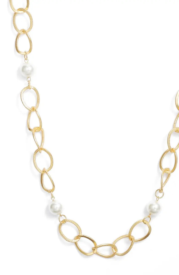 Pearl station necklace - Karine Sultan