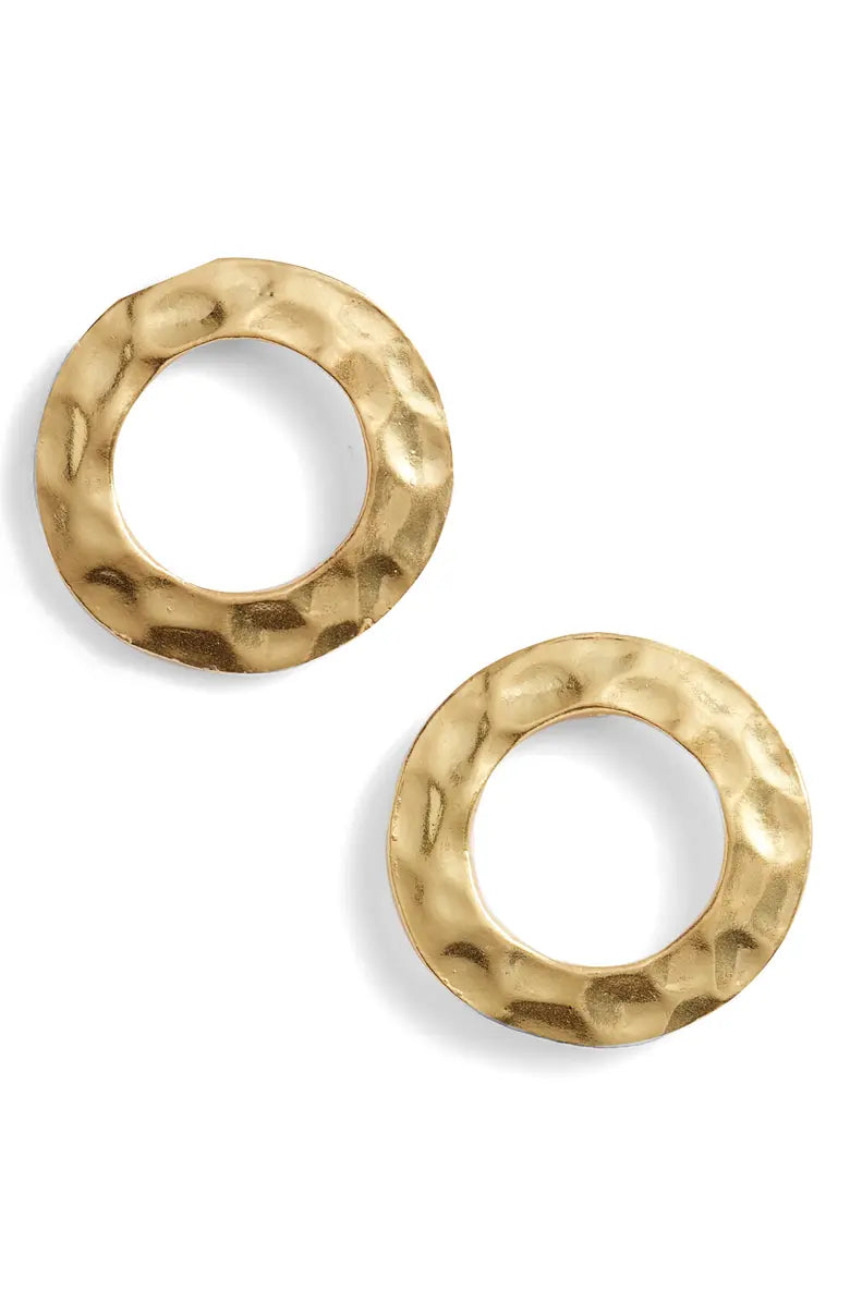 Large circle stud earrings - Karine Sultan
