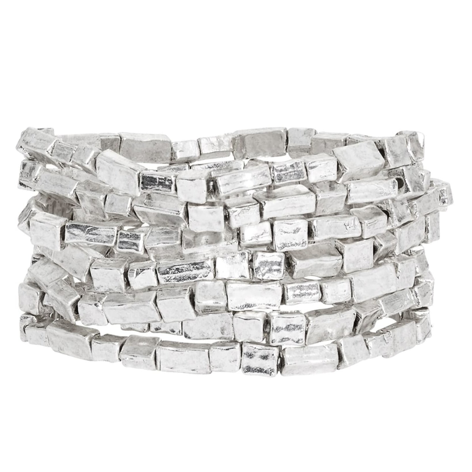 Elongated Bead Bracelets (7 in set) - Karine Sultan Official Website