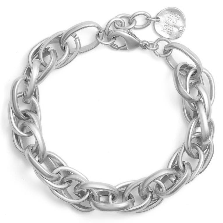 Intertwined link layering bracelet - Karine Sultan