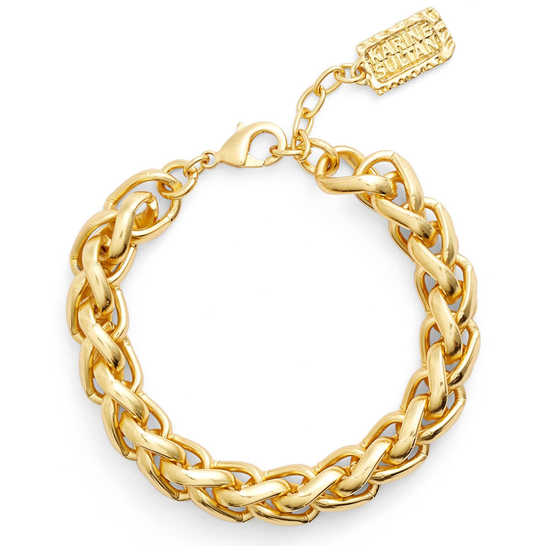 Braided Link Bracelet - Karine Sultan Official Website
