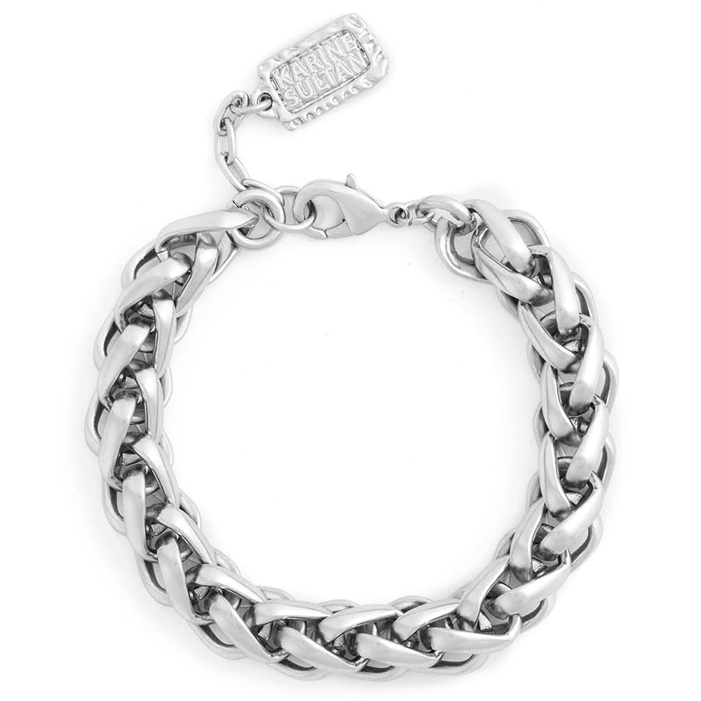 Braided Link Bracelet - Karine Sultan Official Website