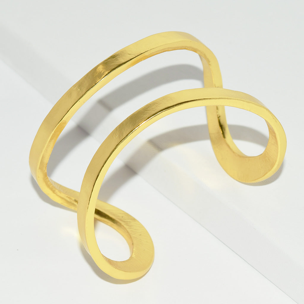 Minimalist Split Cuff - Karine Sultan Official Website