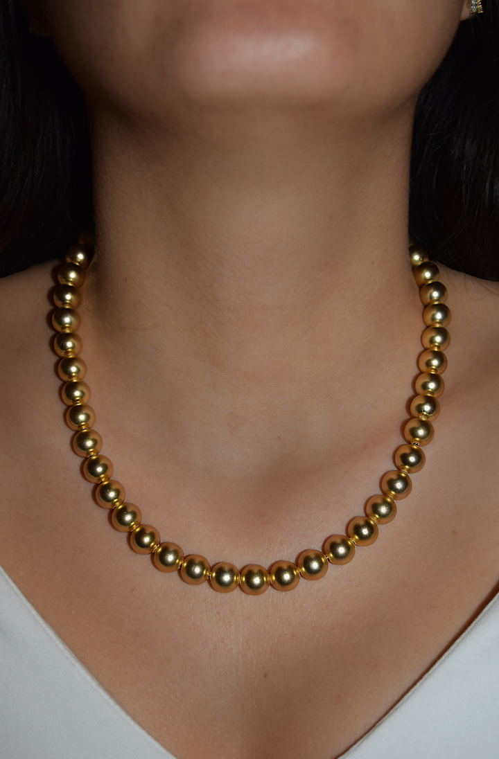 Beaded layering chain necklace