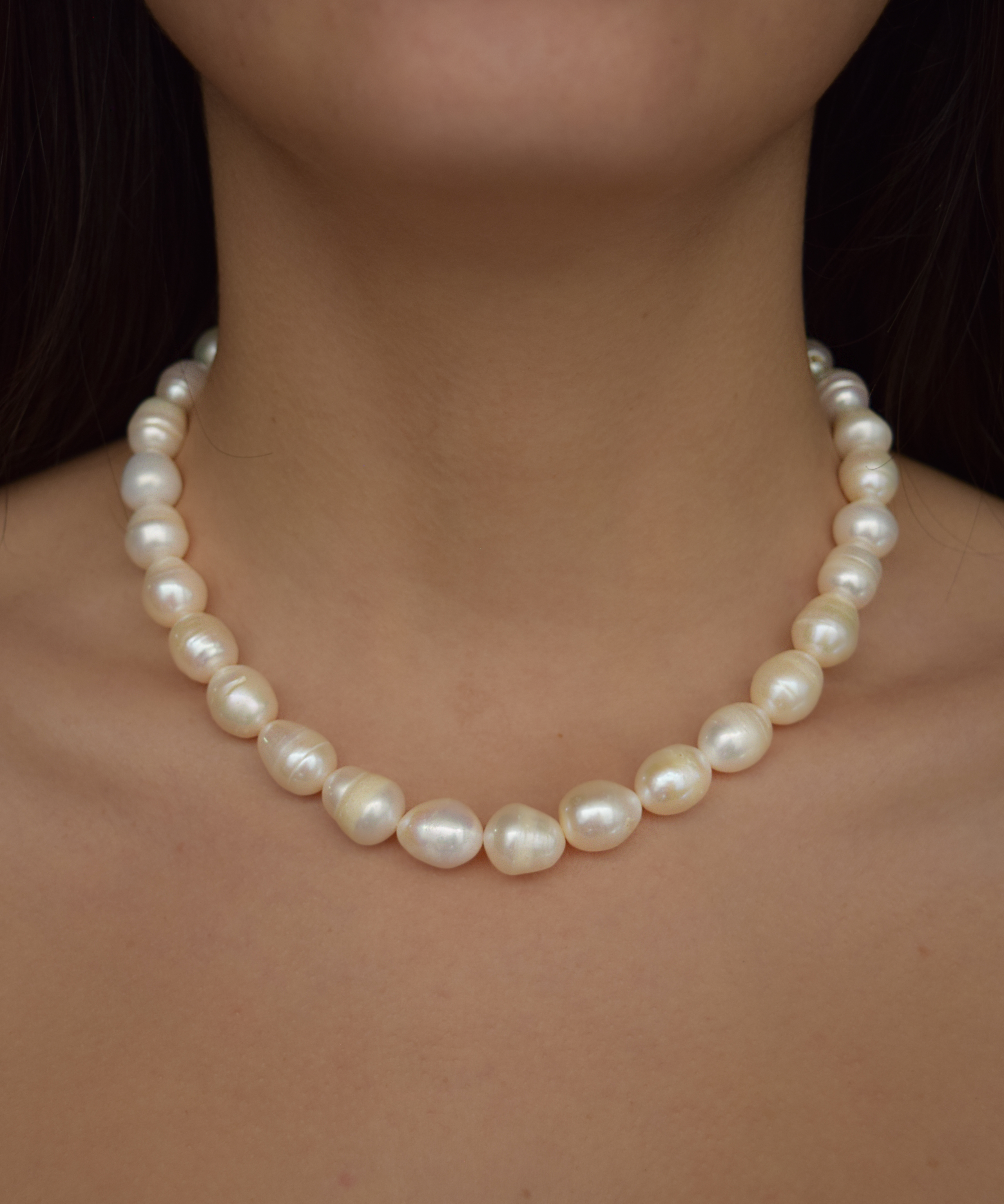 Chunky Pearl Strand Necklace