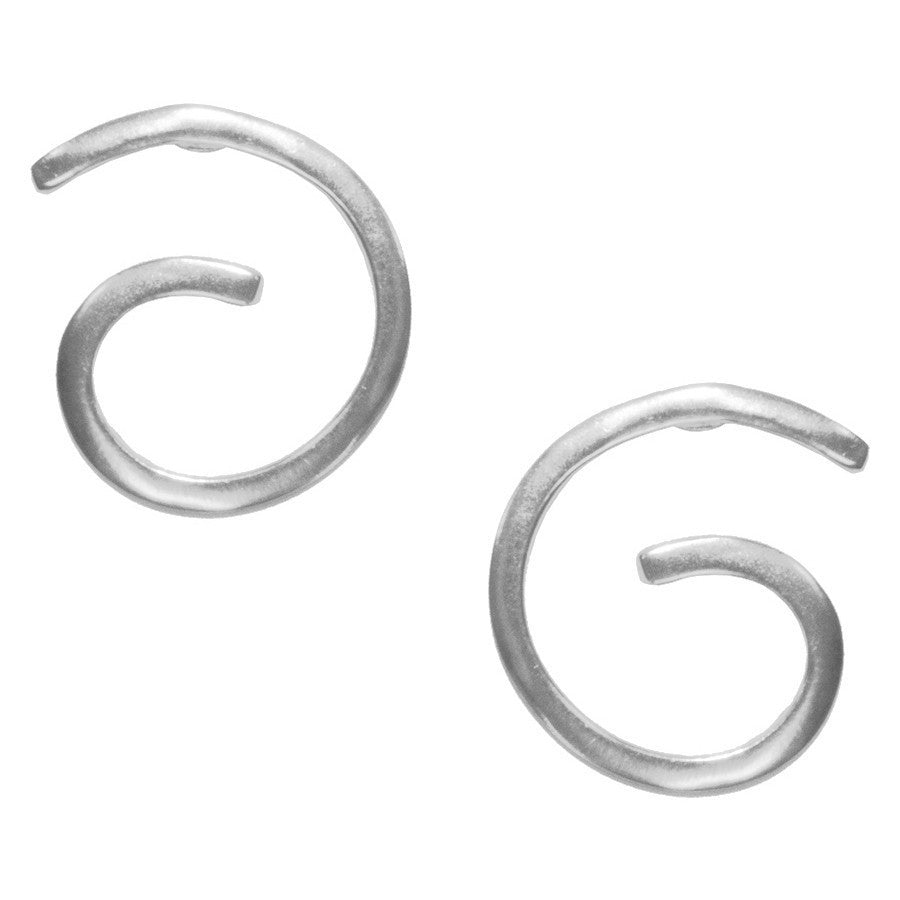 Large spiral stud earrings - Karine Sultan