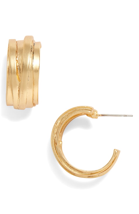 Small Overlap Hoop - Karine Sultan Official Website