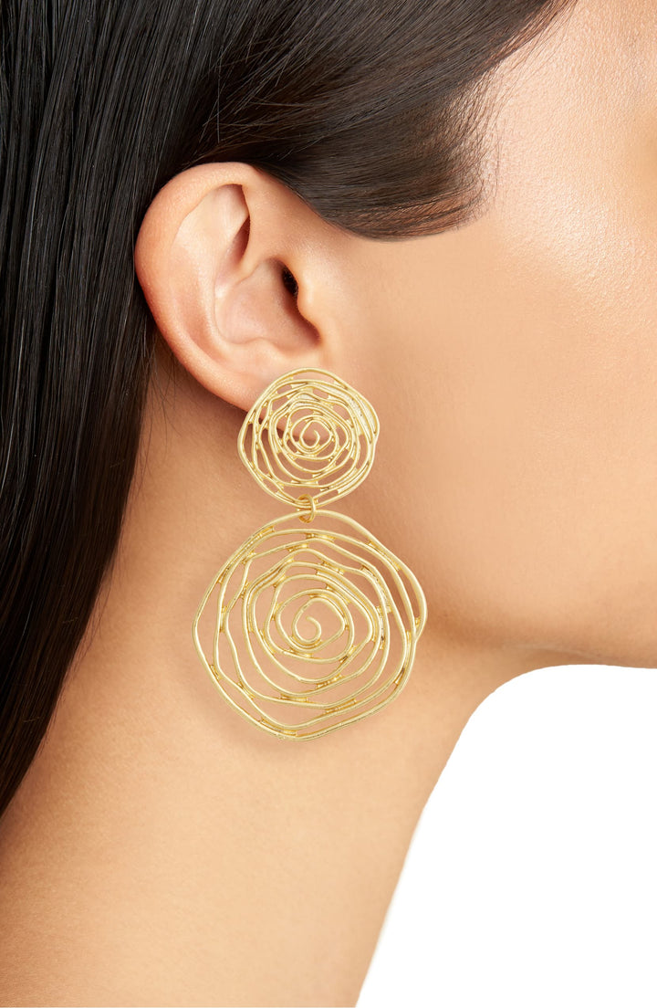 Floral Statement Earring - Karine Sultan Official Website