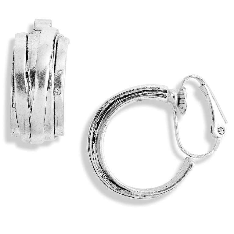 Small overlap hoop clip - Karine Sultan