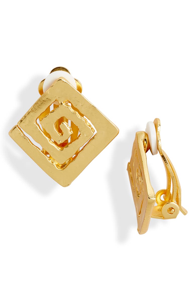 Square spiral clip - Karine Sultan