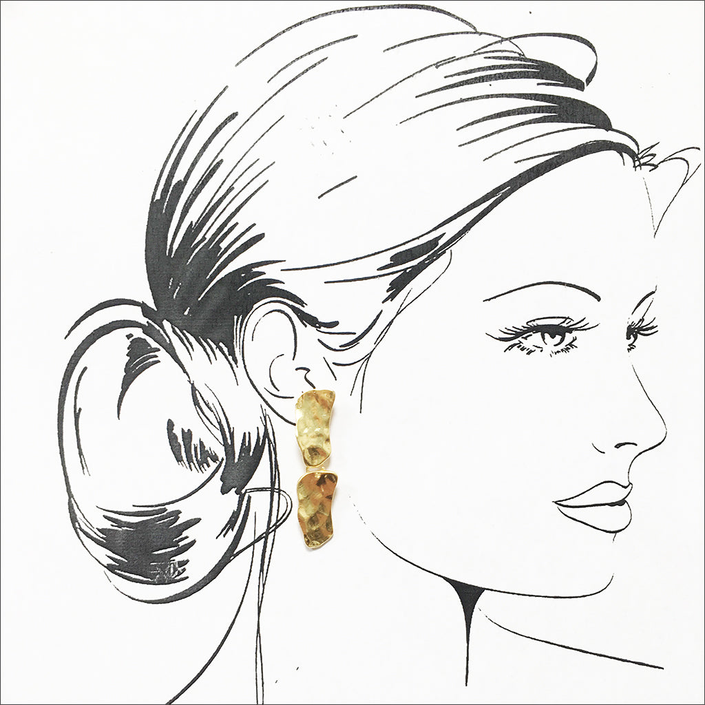 Cobblestone Drop Earring - Karine Sultan Official Website