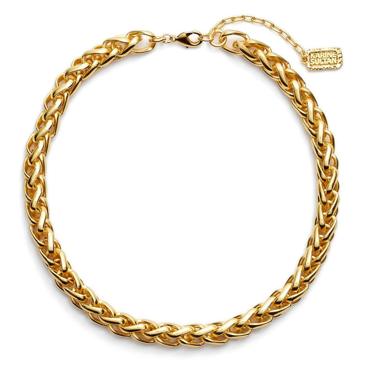 Braided link short chain - Karine Sultan