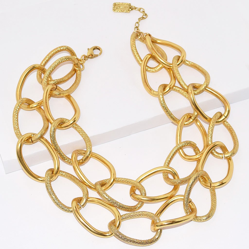 Large Oval Collar Chain - Karine Sultan
