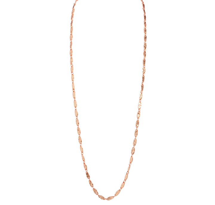 Textured link long chain necklace - Karine Sultan