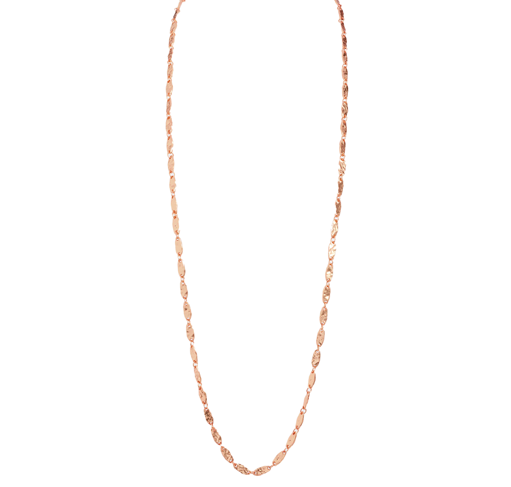 Textured link long chain necklace - Karine Sultan