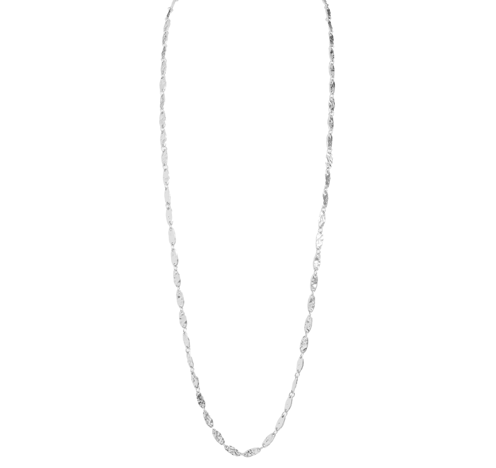 Textured link long chain necklace - Karine Sultan