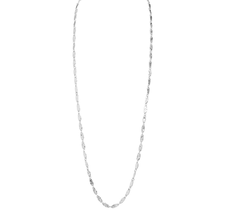 Textured link long chain necklace - Karine Sultan