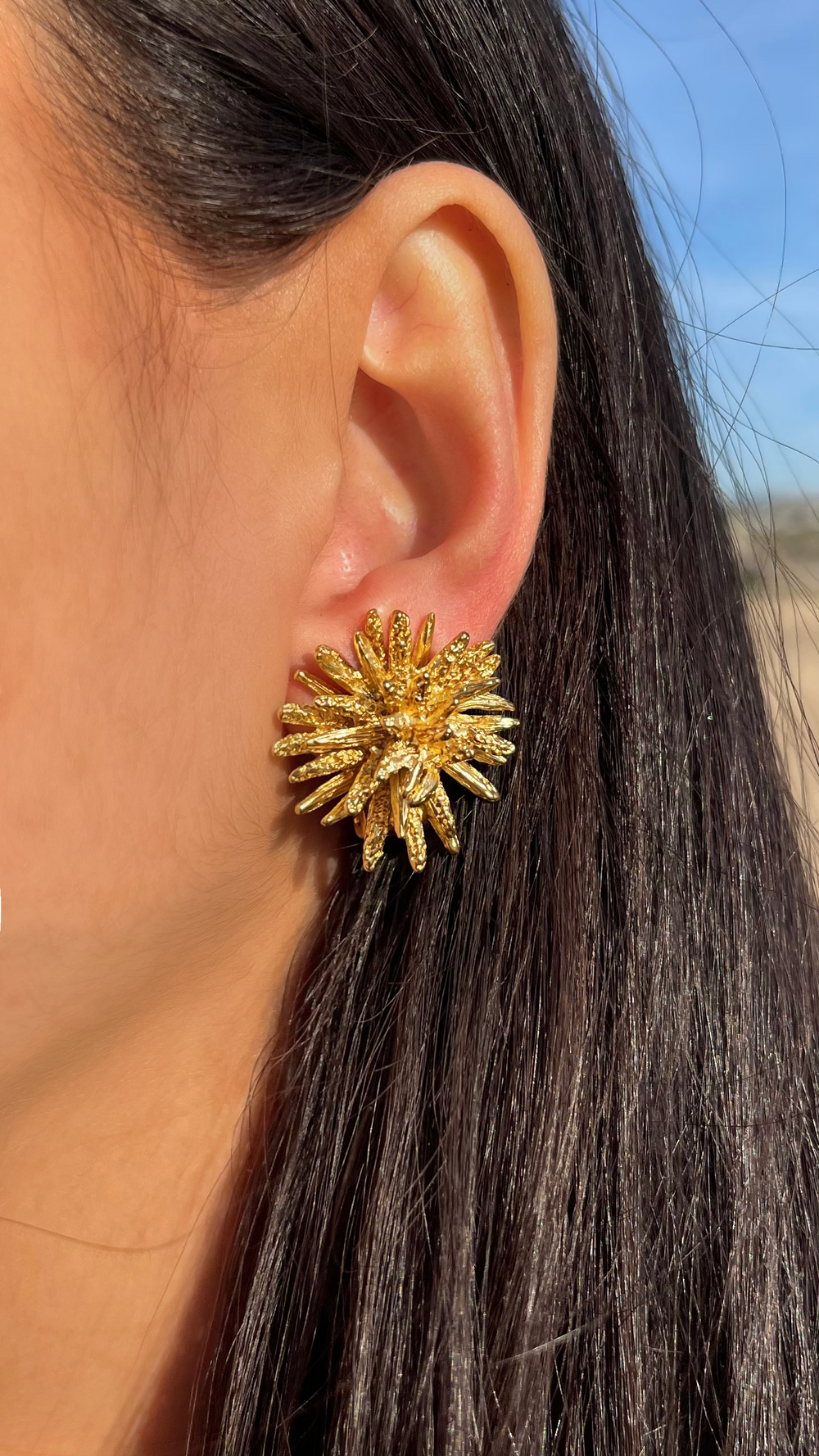 Starburst clip-on earrings - Karine Sultan