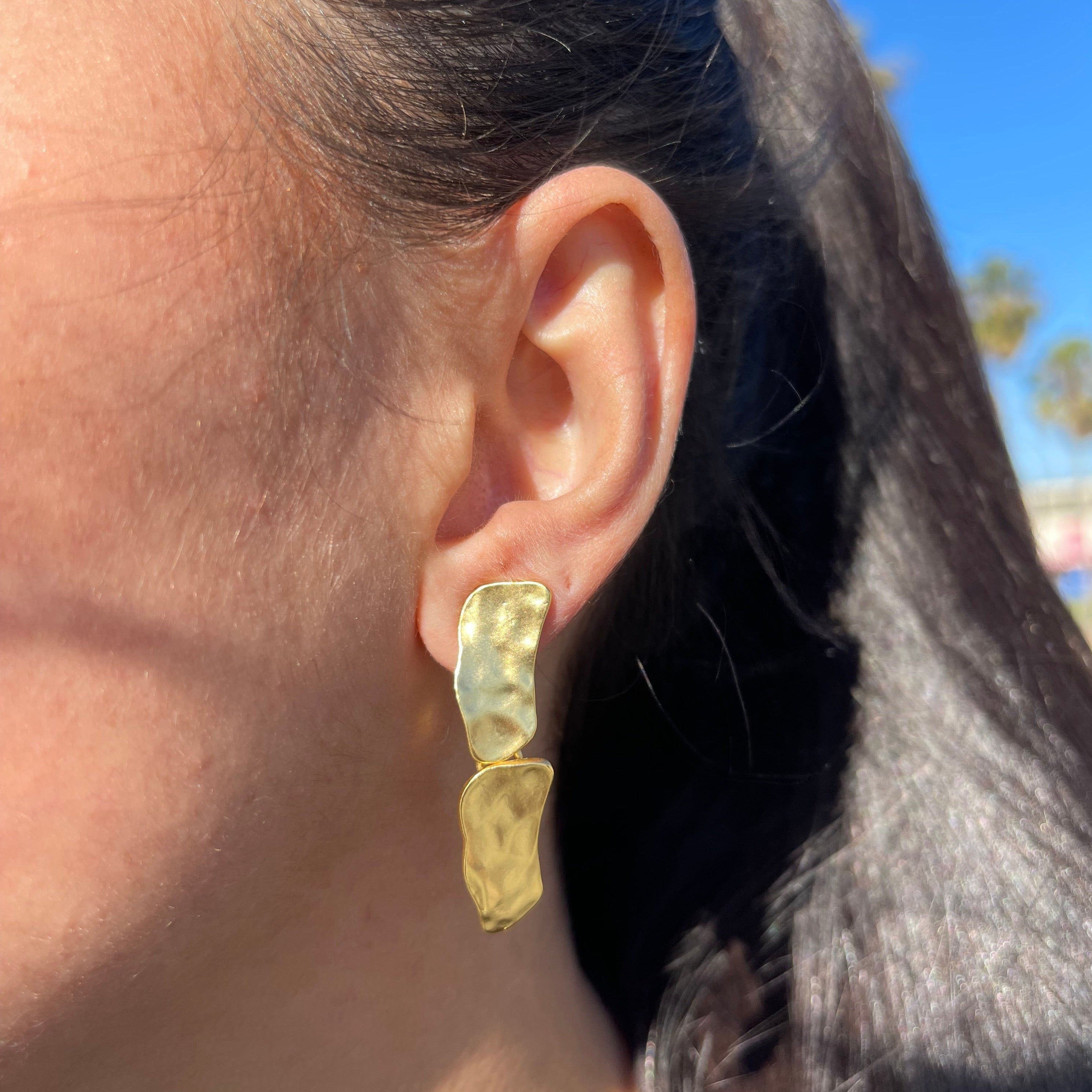 Cobblestone drop earrings - Karine Sultan