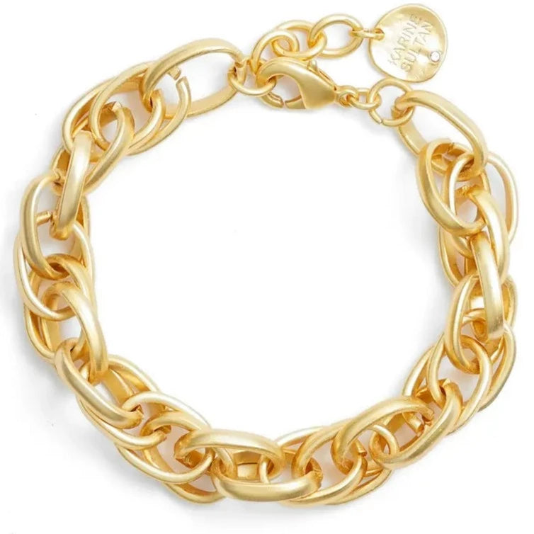 Intertwined link layering bracelet - Karine Sultan