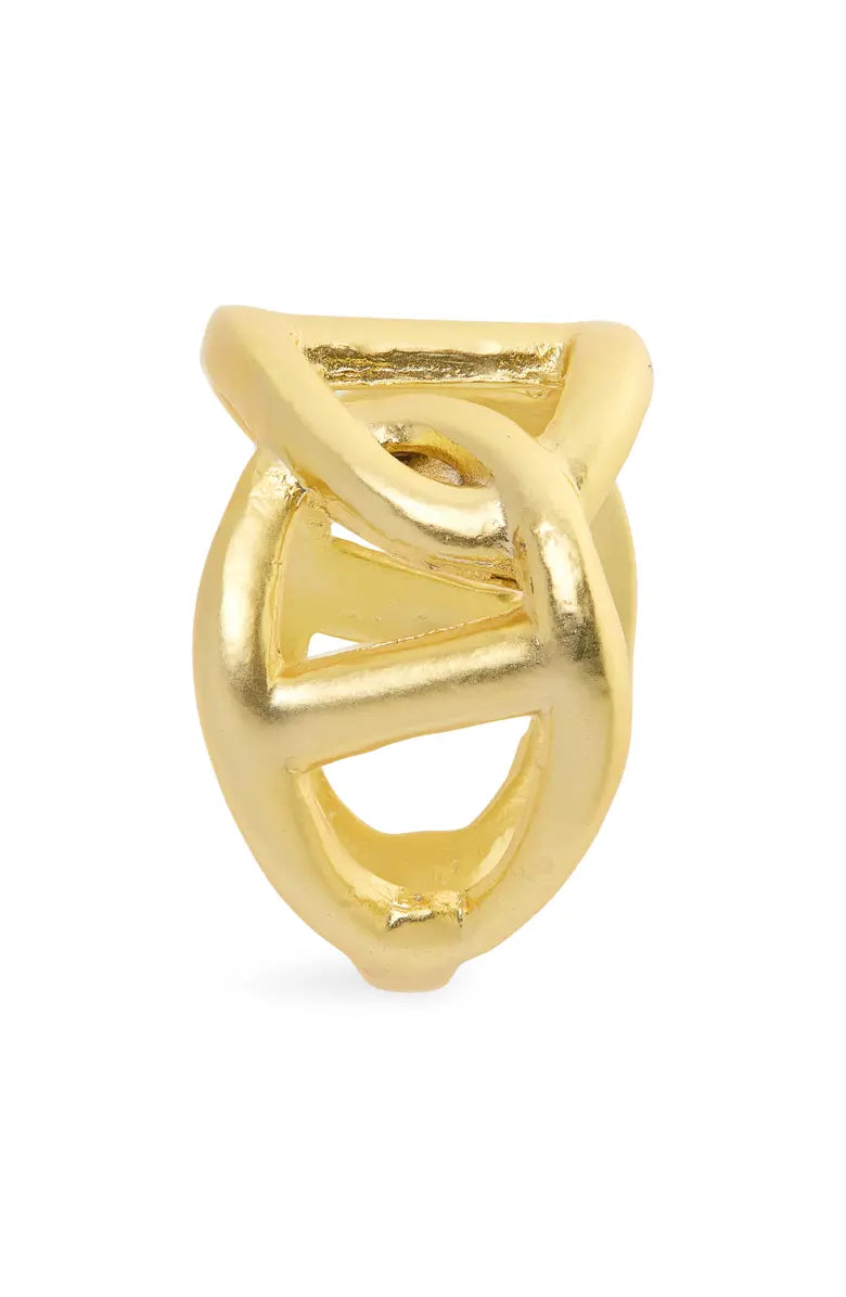 Oversized link stiff band ring - Karine Sultan