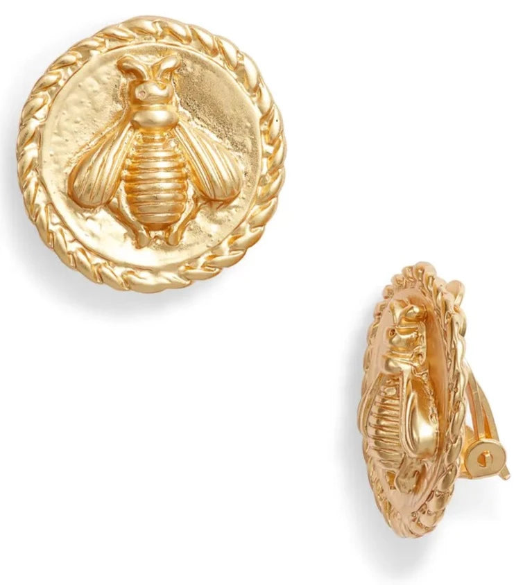 Bee clip-on earrings - Karine Sultan
